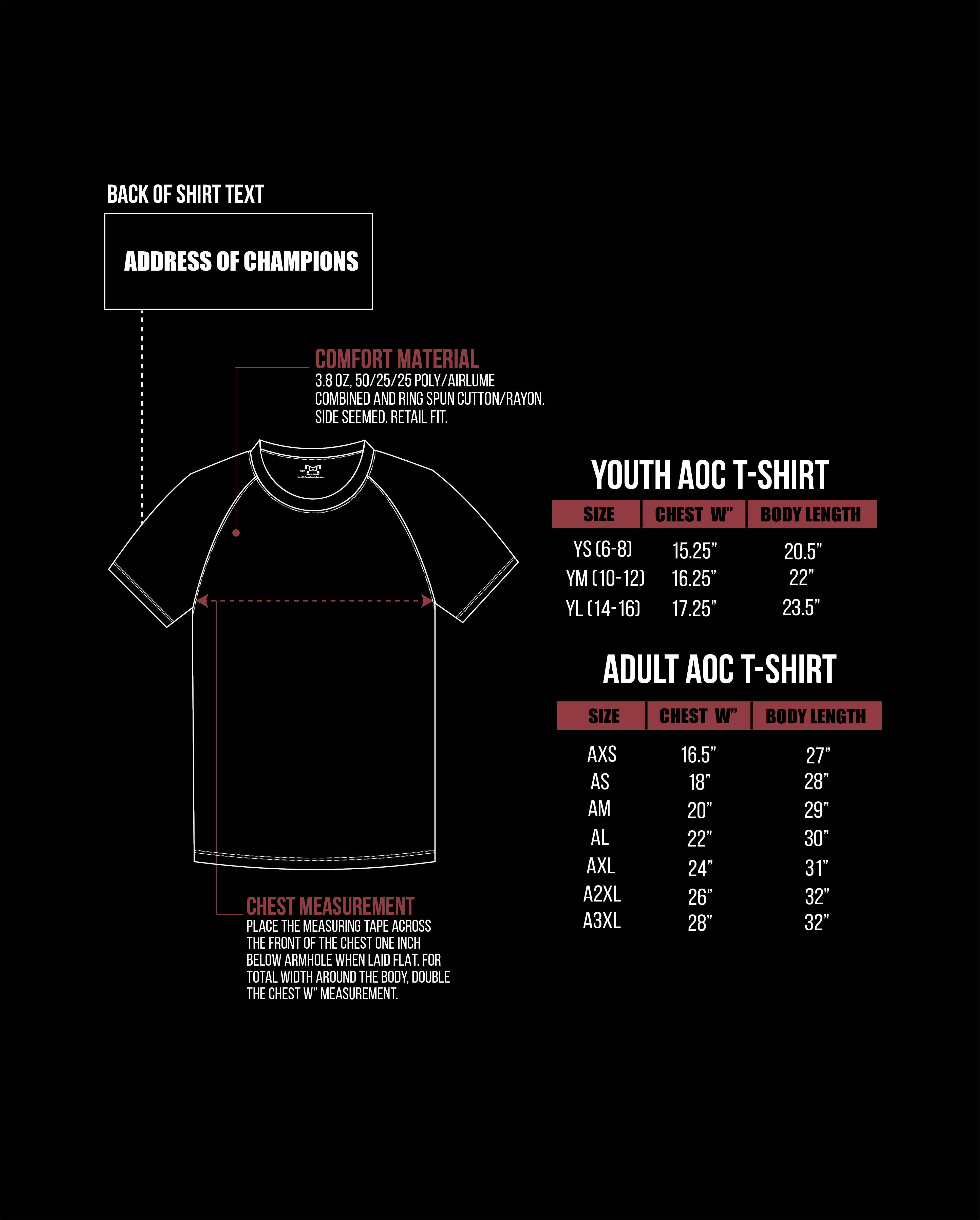 aoc shirt chart@6x-8