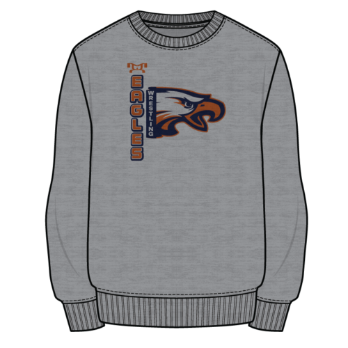 Madison Southern High School Custom Sublimated Decal Grey Crewneck