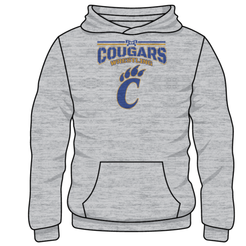 Southwestern Randolph Custom Sublimated Decal Grey Hoodie
