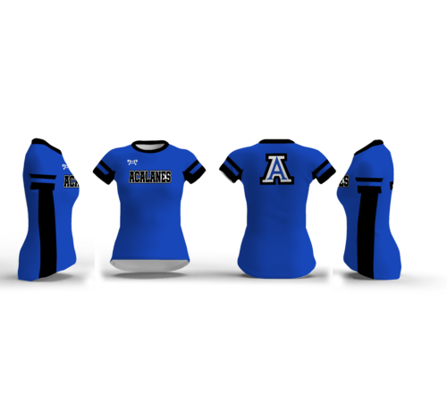 Acalanes Women's BLUE Compression Short Sleeve Shirt