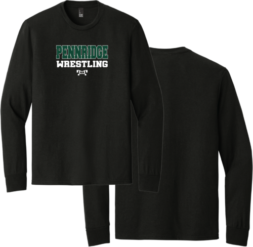 Pennridge Youth Wrestling Heat Press Black Crewneck