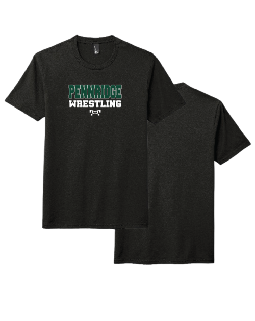 Pennridge Youth Wrestling Black Custom Heat Press T Shirt