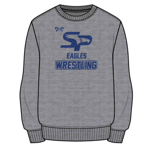 South Park High School Wrestling Sublimated Decal Grey Crewneck