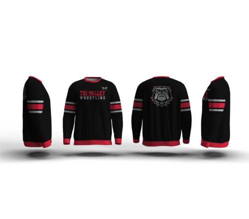 Tri Valley Wrestling Club Custom Elite Sublimated Crewneck 2024