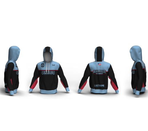 Seabreeze  Custom ELITE COLUMBIA AND BLACK Sublimated Hoodie 2024