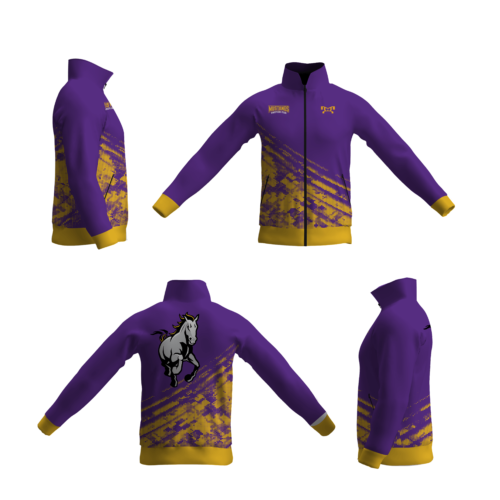 Mustangs Wrestling Club Athletic Full Zip Jacket