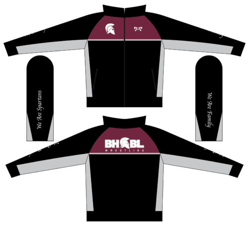 BH-BL Youth Wrestling Athletic Full Zip Jacket