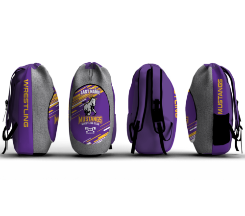 Mustangs Wrestling Club Sublimated Custom Gear Bag