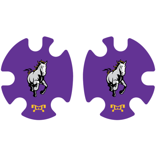 Mustangs Wrestling Club Head Gear Decal