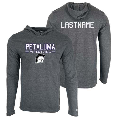 Petaluma High School Custom Heat Press Long Sleeve Hoodie T-Shirt