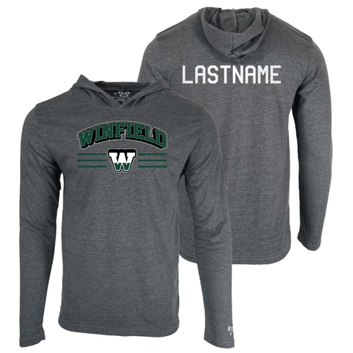 Winfield Middle School Custom Heat Press Long Sleeve Hoodie T-Shirt
