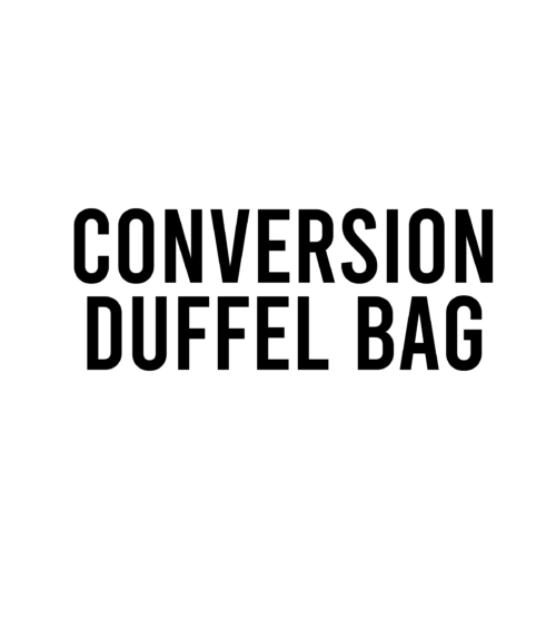 Conversion Duffel Bag/Backpack