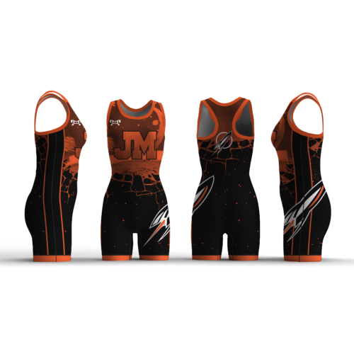 Jefferson Morgan Grey, Black Orange Custom Space Women's Singlet 2024