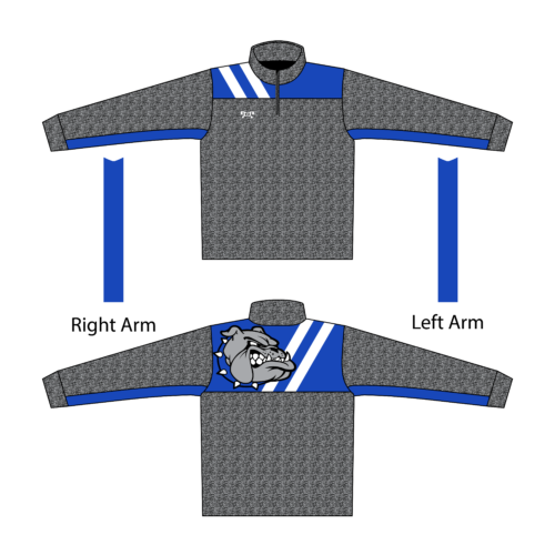 Lovell High School Box Stripe Slim Cut Quarter Zip  2024