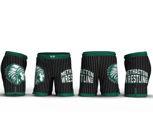 Methacton Warriors Wrestling Stripped Men's 9" Fight Short
