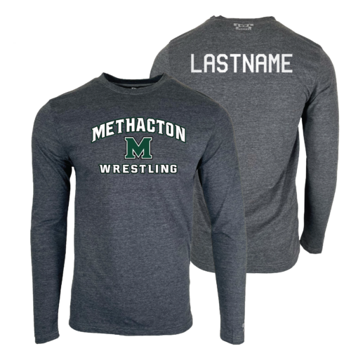 Methacton Warriors Wrestling M Logo Custom Heat Press Long Sleeve