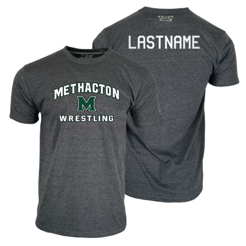 Methacton Warriors Wrestling M Logo Custom Heat Press T Shirt