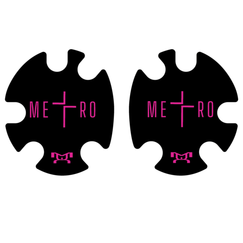 Metro Grappling Black & Pink Head Gear Decal