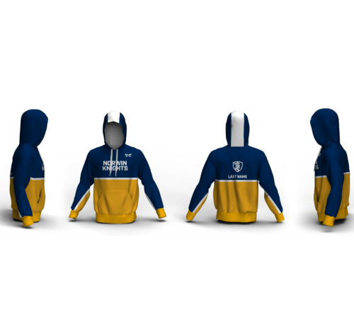 NORWIN JR KNIGHTS Custom Unisex Sublimated Hoodie