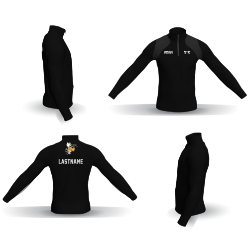 EMMAUS WRESTLING BLACK Custom Quarter Zip 2024