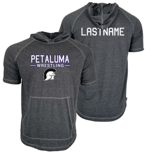 Petaluma High School Custom Heat Press Short Sleeve Hoodie T-Shirt