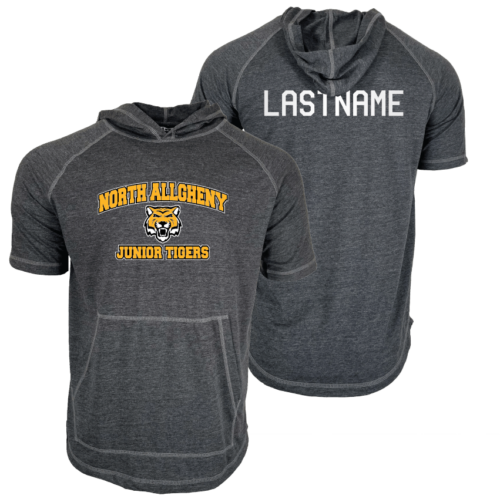 North Allgheny Junior Tigers Custom Heat Press Short Sleeve Hoodie T-Shirt