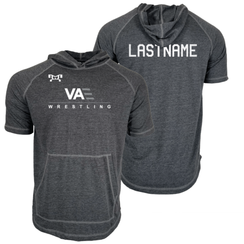 VA Elite Wrestling Club Custom Heat Press Short Sleeve Hoodie T-Shirt