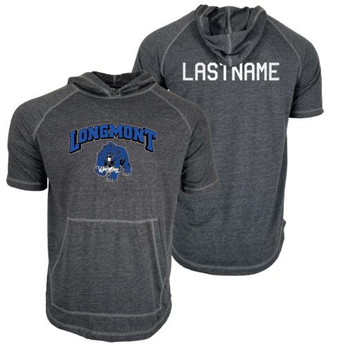 Longmont Wrestling Short Sleeve Hoodie 2024