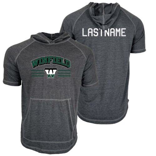 Winfield Middle School Custom Heat Press Short Sleeve Hoodie T-Shirt