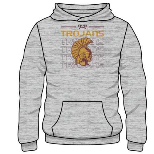 Stanton Custom Sublimated Decal Grey Hoodie
