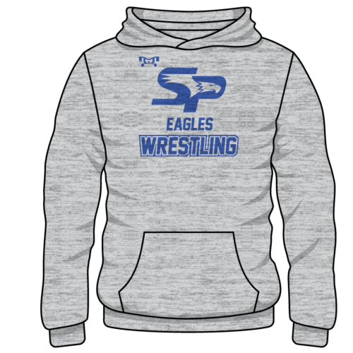 South Park High School Wrestling Custom Sublimated Decal Grey Hoodie