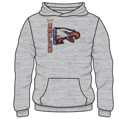 Madison Southern High School Custom Sublimated Decal Grey Hoodie