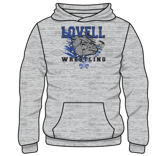Lovell High School Custom Sublimated Decal Grey Hoodie  2024