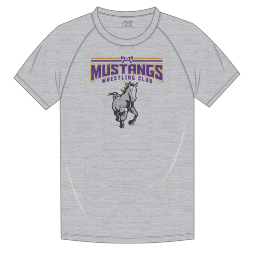 Mustangs Wrestling Club Custom Sublimated Decal T-Shirt