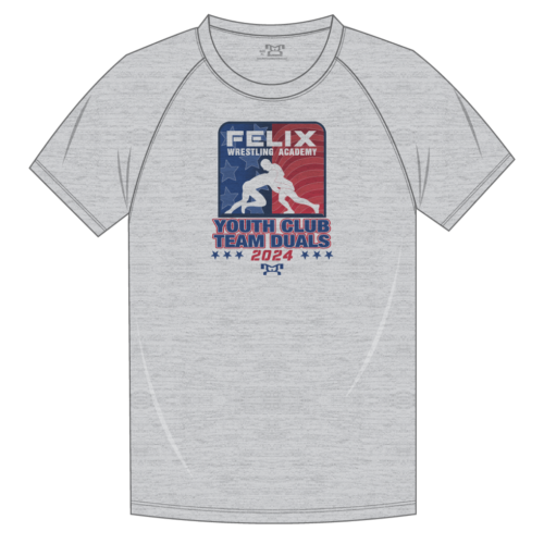 Felix Wrestling Academy Youth Club Team Duals Custom Sublimated Decal T-Shirt