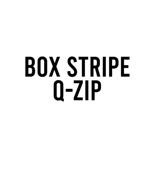 Box Stripe Slim Cut Quarter Zip