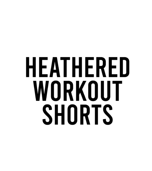 Men's Heathered Workout Short