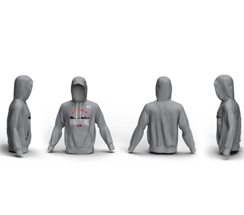Bozeman Wrestling Club Custom grey Unisex Sublimated Hoodie 2024