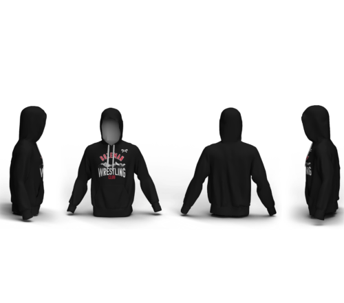 Bozeman Wrestling Club Custom Black Unisex Sublimated Hoodie 2024