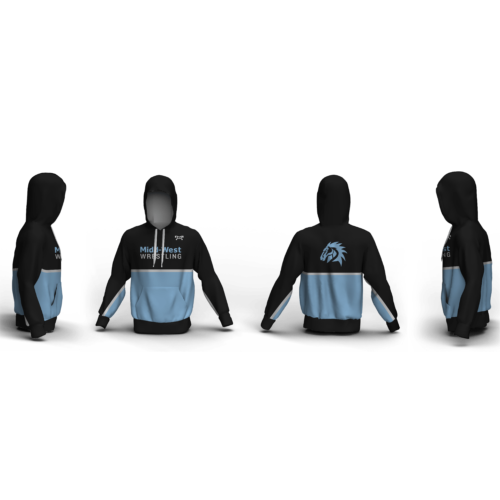 MIDD WEST MUSTANGS Custom Unisex Sublimated Hoodie