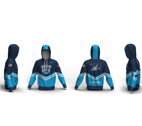 Mat Sharks Wrestling Club Custom Unisex Sublimated Hoodie
