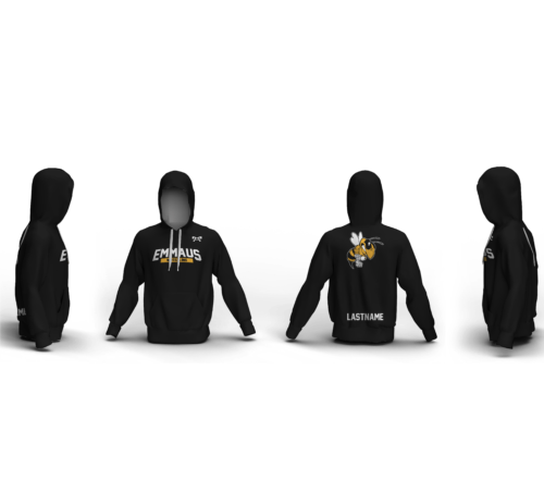 EMMAUS WRESTLING BLACK Sublimated Hoodie 2024