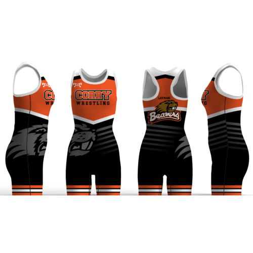 Corry Beavers Girls HS Wrestling Custom Women's Singlet 2024