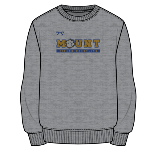 NC Mount Pleasant Custom Sublimated Decal Grey Crewneck
