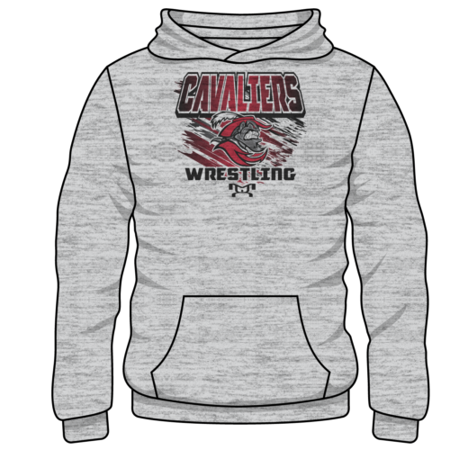 Coral Gables Custom Sublimated Decal Grey Hoodie