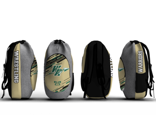 Wyoming Area Youth Wrestling Sublimated Custom Gear Bag