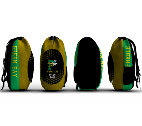 Green Bay Preble Sublimated Custom Gear Bag