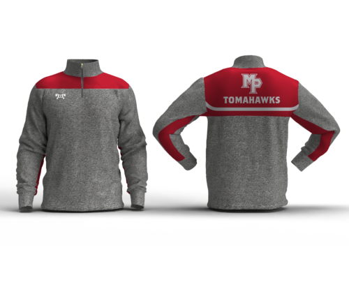 Marysville Box Stripe Slim Cut Quarter Zip