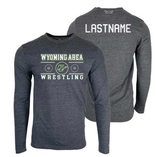 Wyoming Area Youth Wrestling Custom Heat Press Long Sleeve T-Shirt