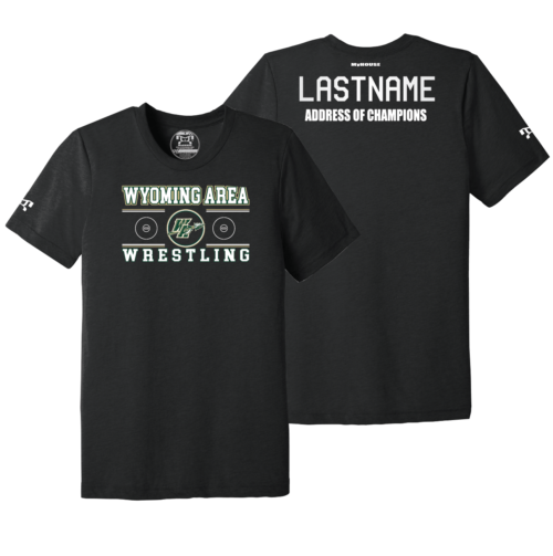 Wyoming Area Youth Wrestling Address Of Champions Heat Press T Shirt